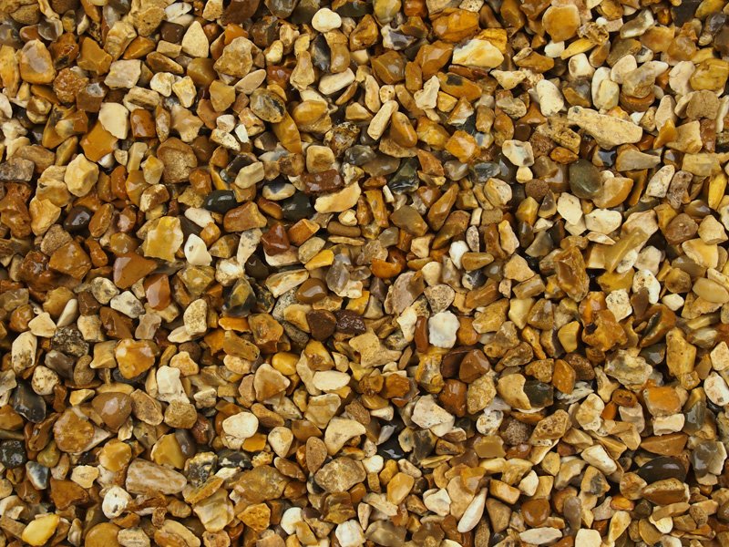 Golden Gravel resin aggregate blend
