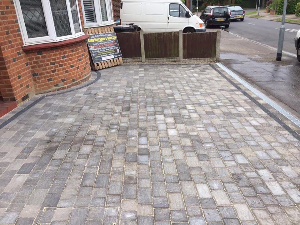 Block paving driveway installed in Essex by Andy Harragan & Sons