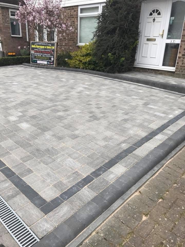 Block paving driveway installed in Essex by Andy Harragan & Sons