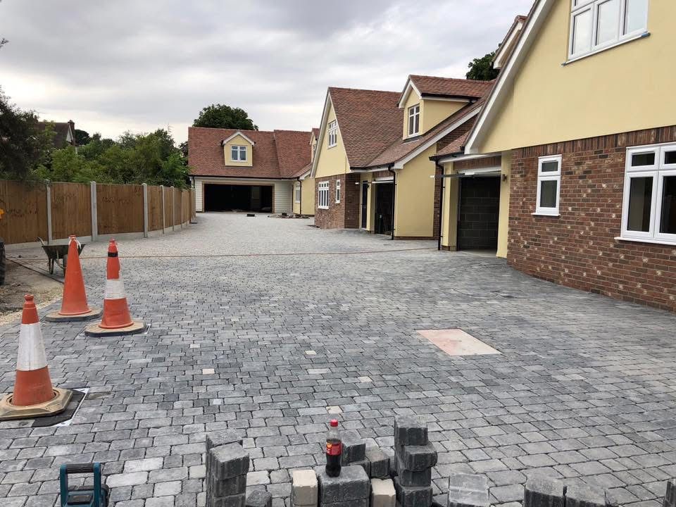 Block paving driveway installed in Essex by Andy Harragan & Sons