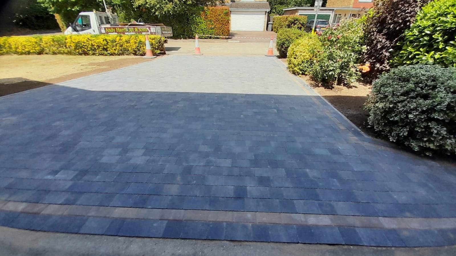 Block paving driveway installed in Essex by Andy Harragan & Sons