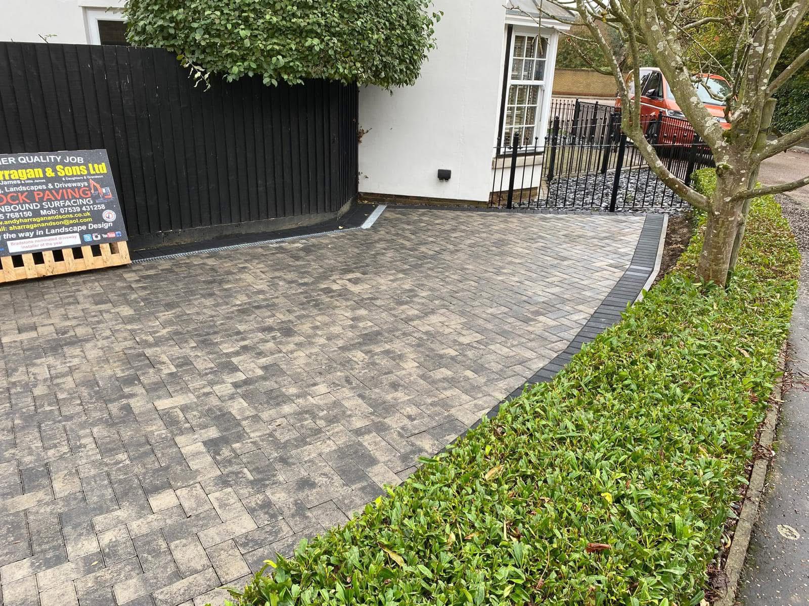 Block paving driveway installed in Essex by Andy Harragan & Sons