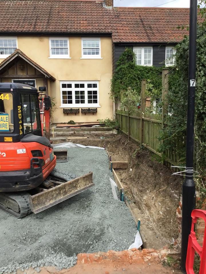 Driveway groundworks and drainage in Essex by Andy Harragan & Sons