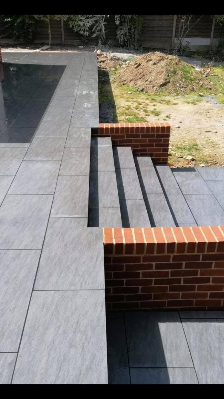 Garden landscaping project in Essex by Andy Harragan & Sons