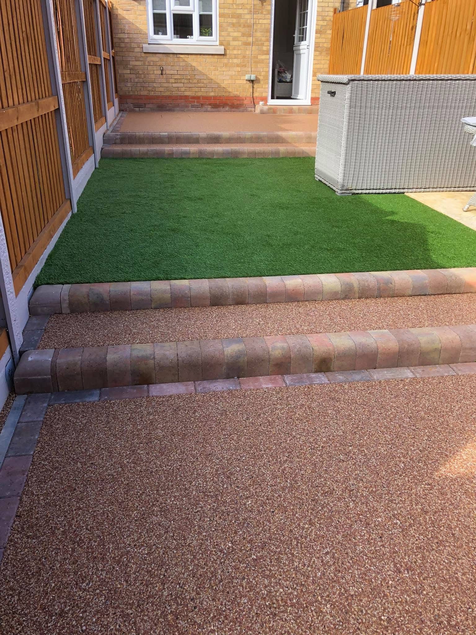 Garden landscaping project in Essex by Andy Harragan & Sons