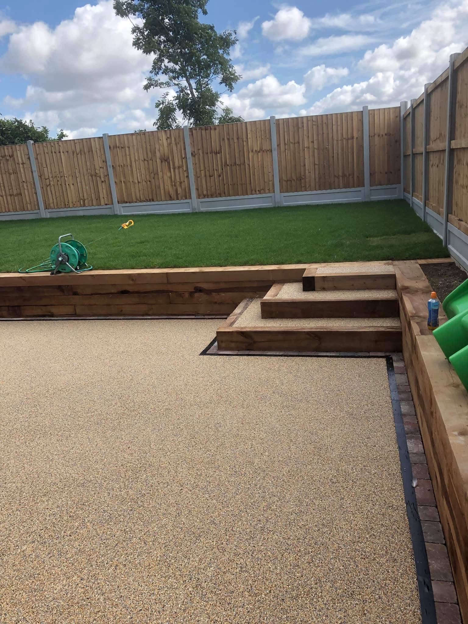 Garden landscaping project in Essex by Andy Harragan & Sons