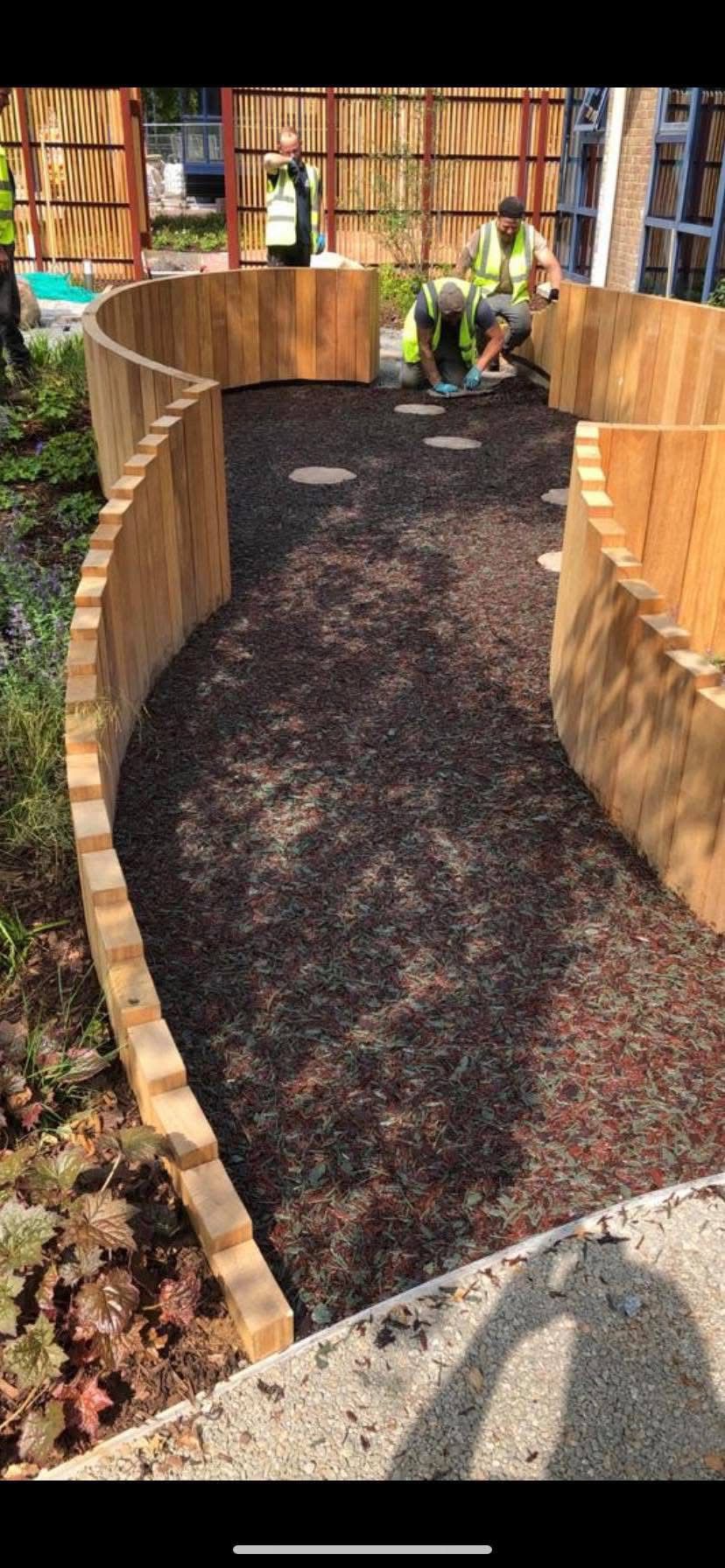 Garden landscaping project in Essex by Andy Harragan & Sons