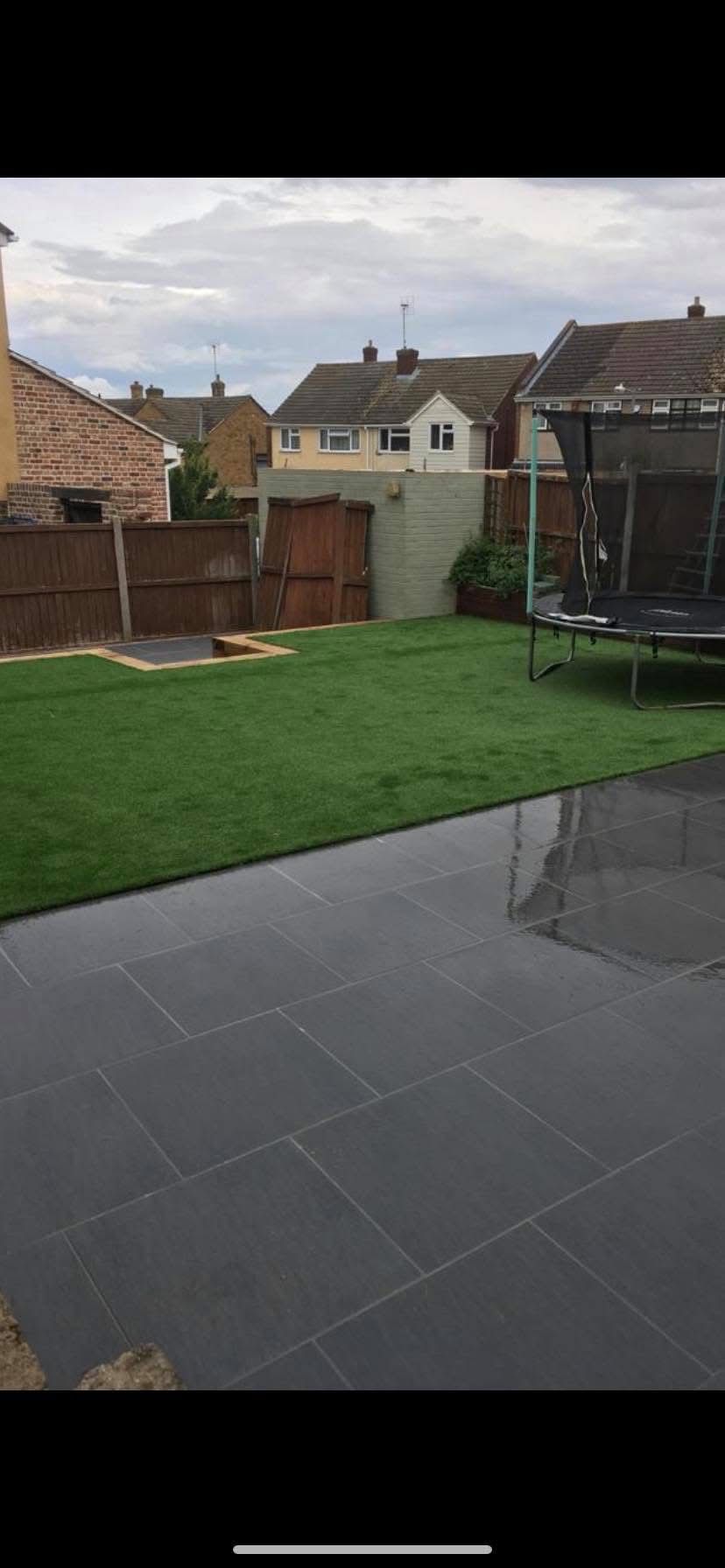 Garden landscaping project in Essex by Andy Harragan & Sons