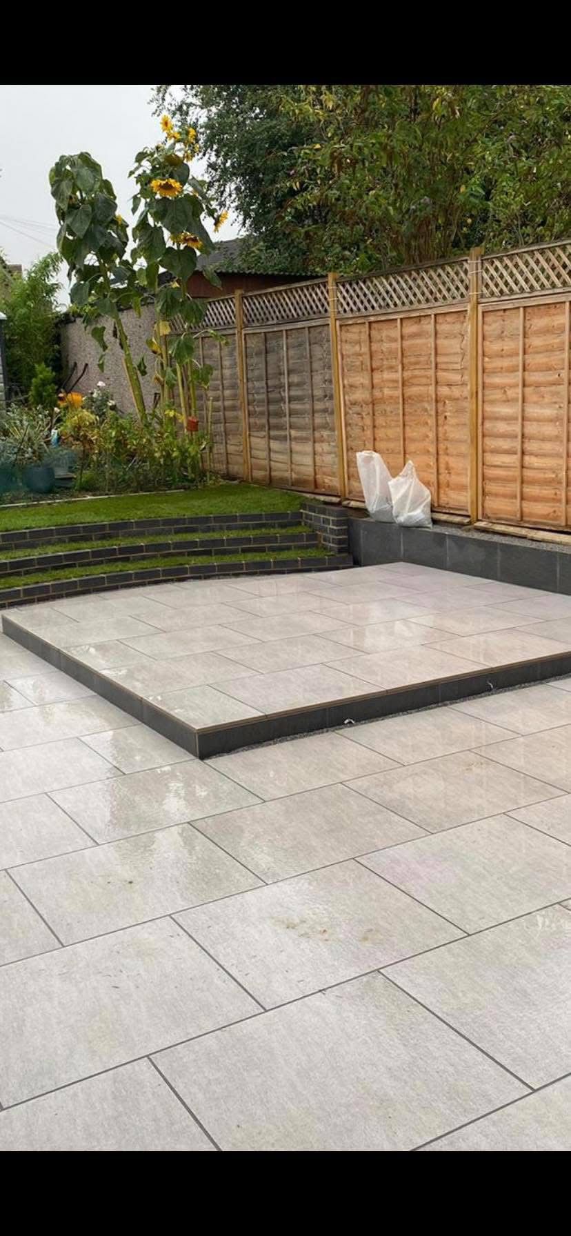 Garden landscaping project in Essex by Andy Harragan & Sons