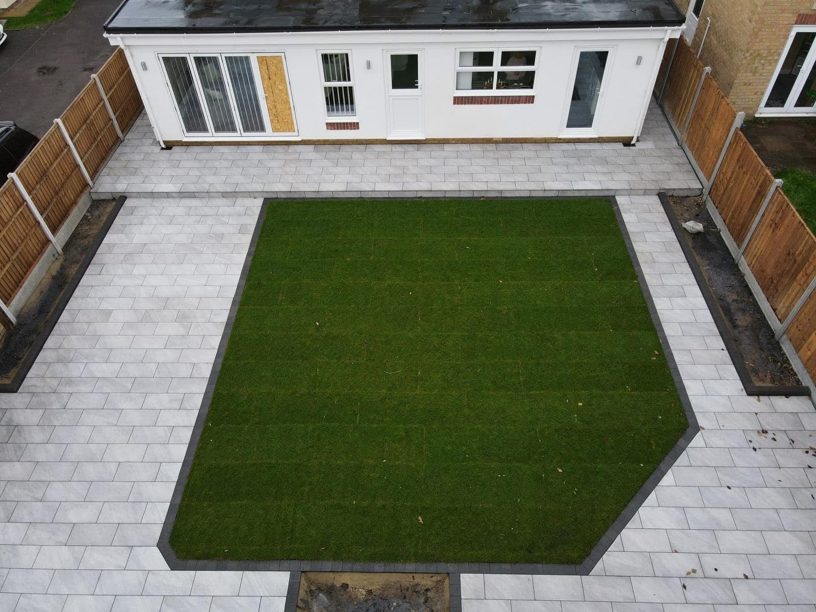 Garden landscaping project in Essex by Andy Harragan & Sons