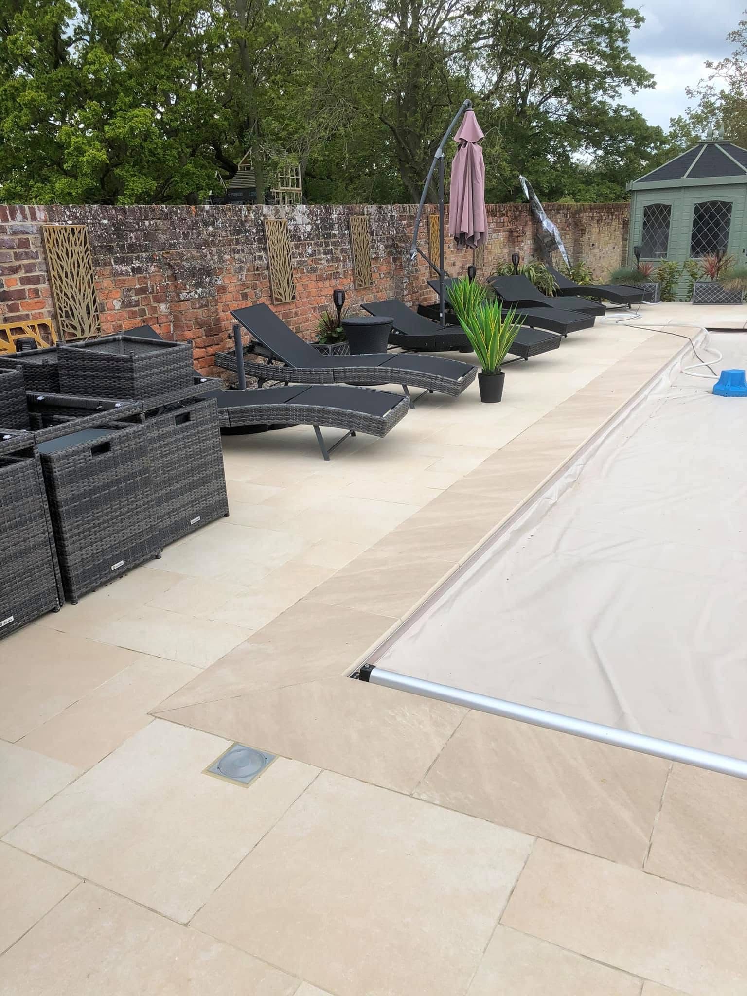 Garden landscaping project in Essex by Andy Harragan & Sons