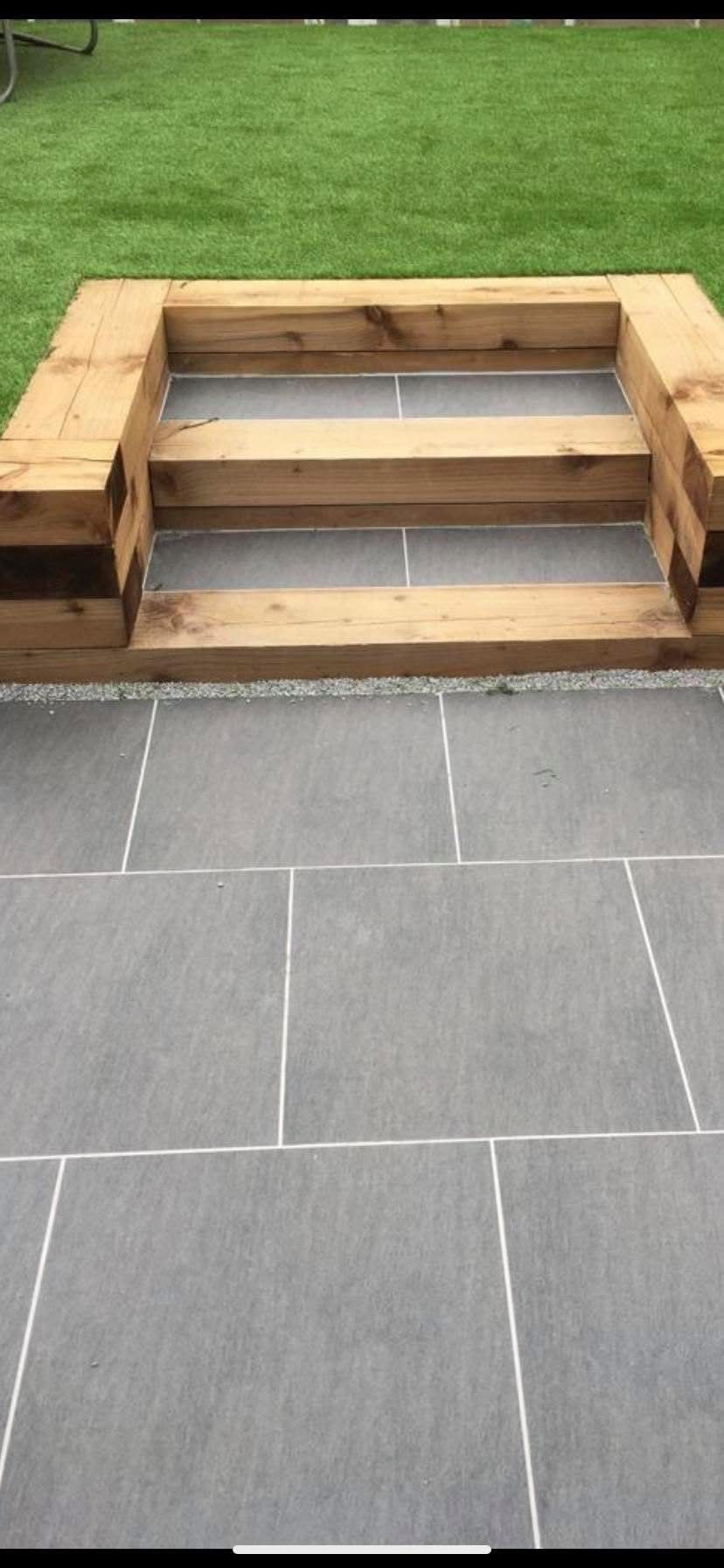 Garden landscaping project in Essex by Andy Harragan & Sons