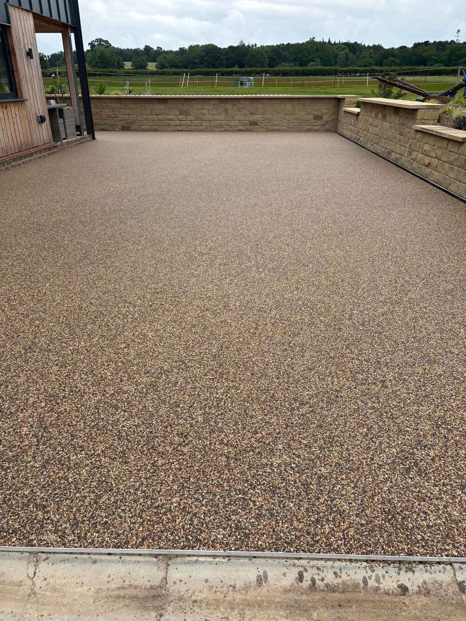 Resin bound gravel driveway installed in Essex by Andy Harragan & Sons