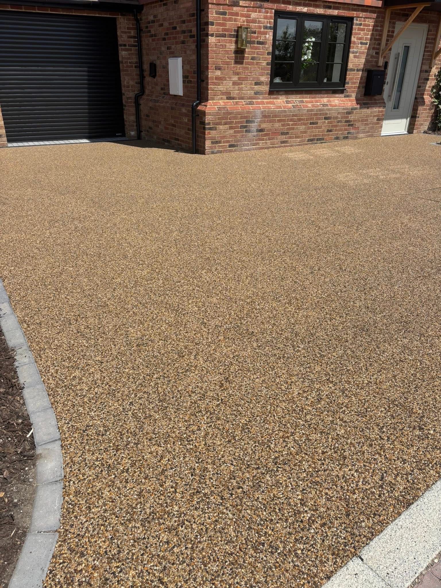 Resin bound gravel driveway installed in Essex by Andy Harragan & Sons