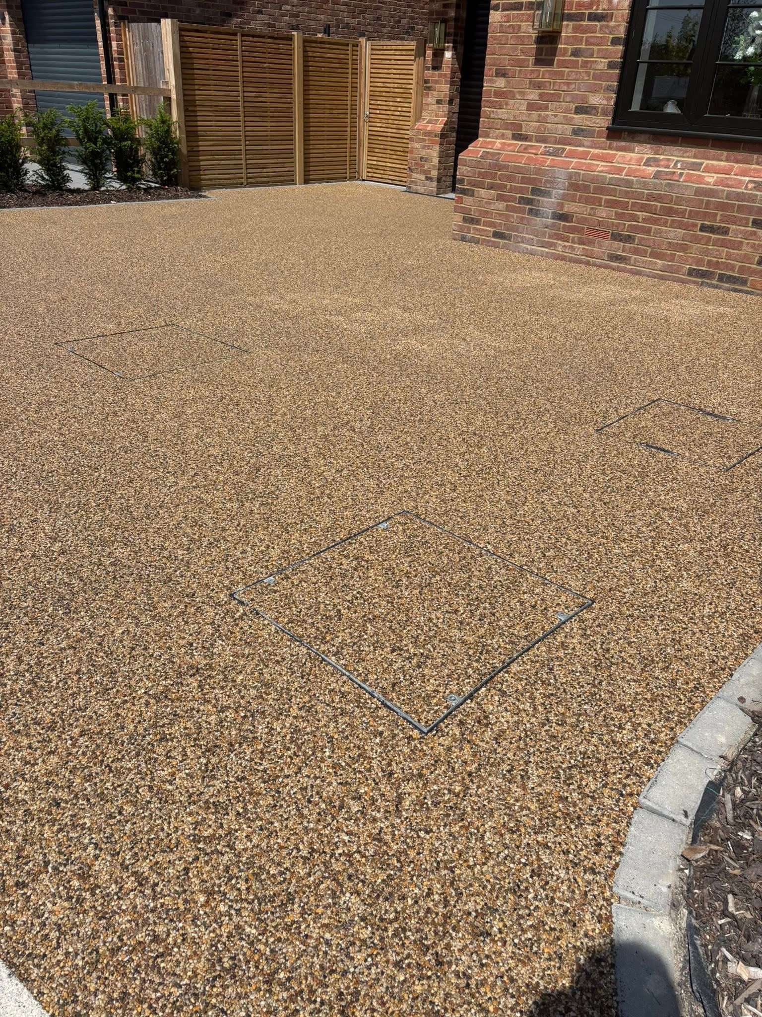 Resin bound gravel driveway installed in Essex by Andy Harragan & Sons