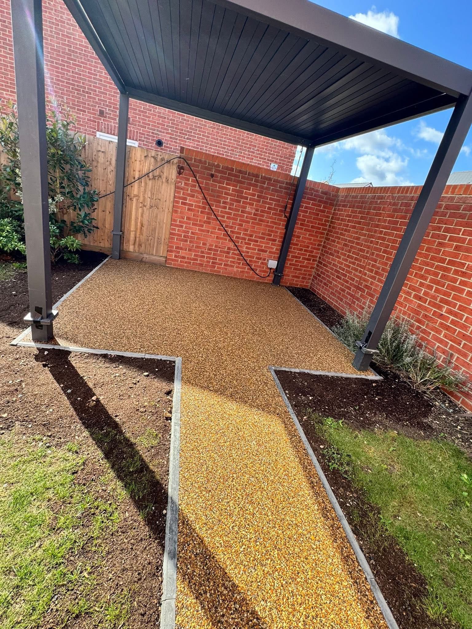 Resin bound gravel driveway installed in Essex by Andy Harragan & Sons
