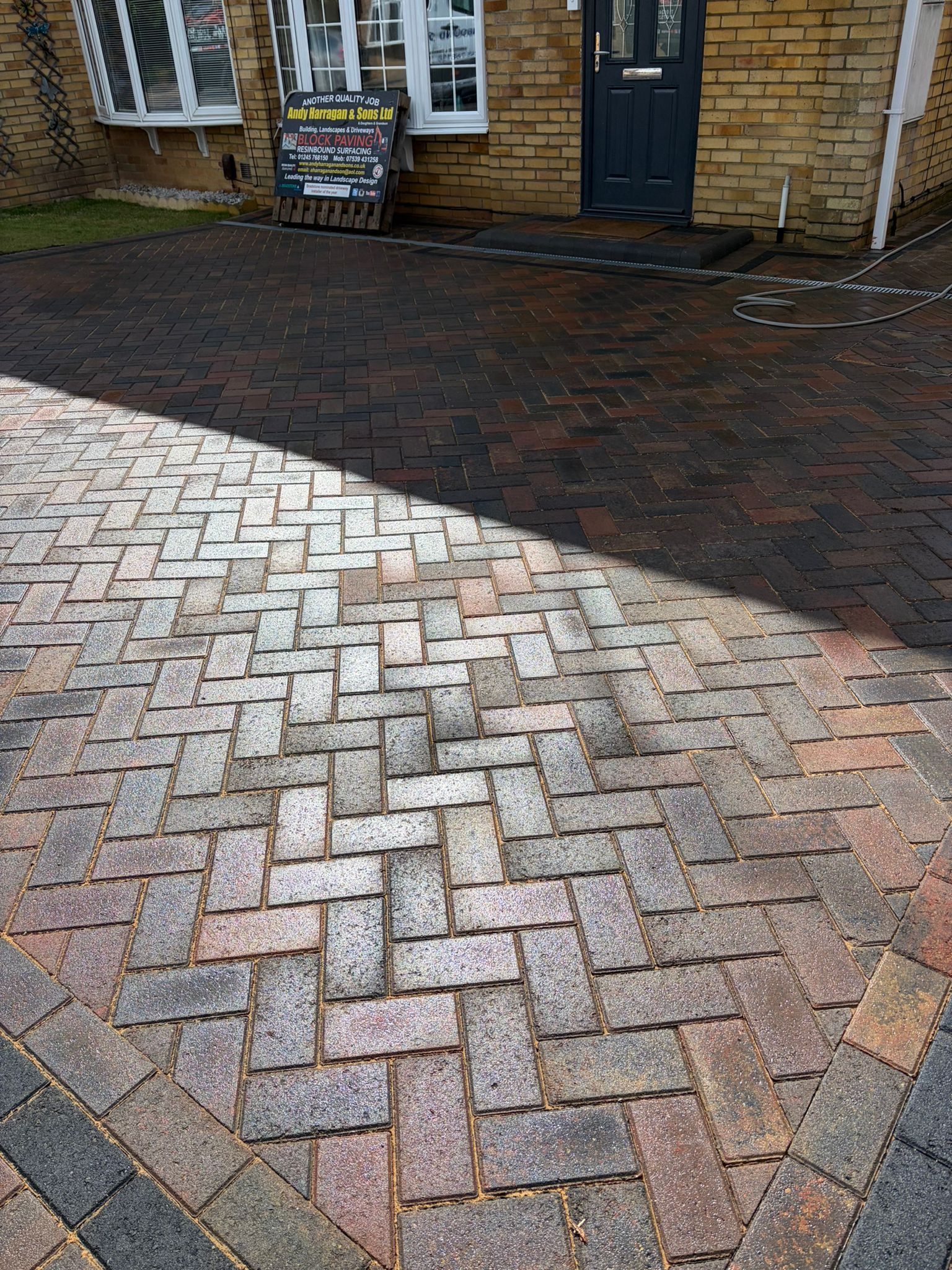 Block paving driveway installed in Essex by Andy Harragan & Sons