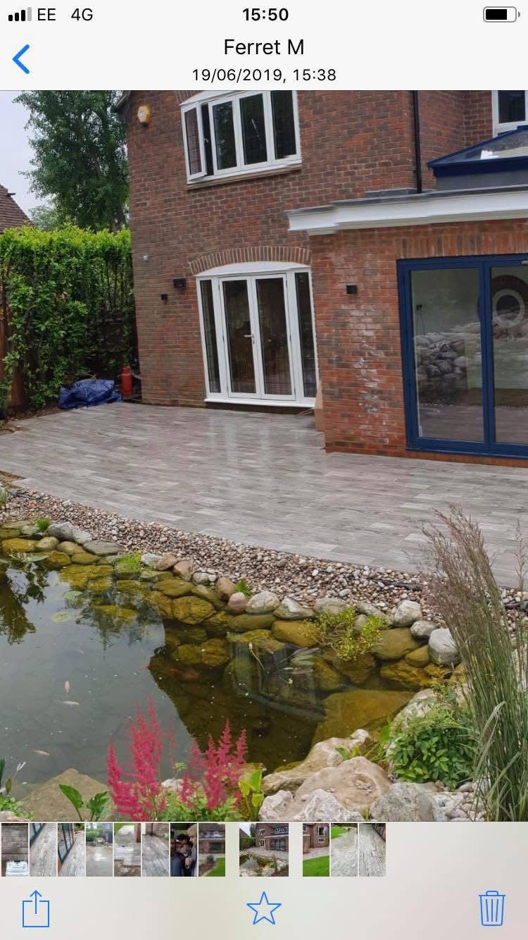 Garden landscaping project in Essex by Andy Harragan & Sons