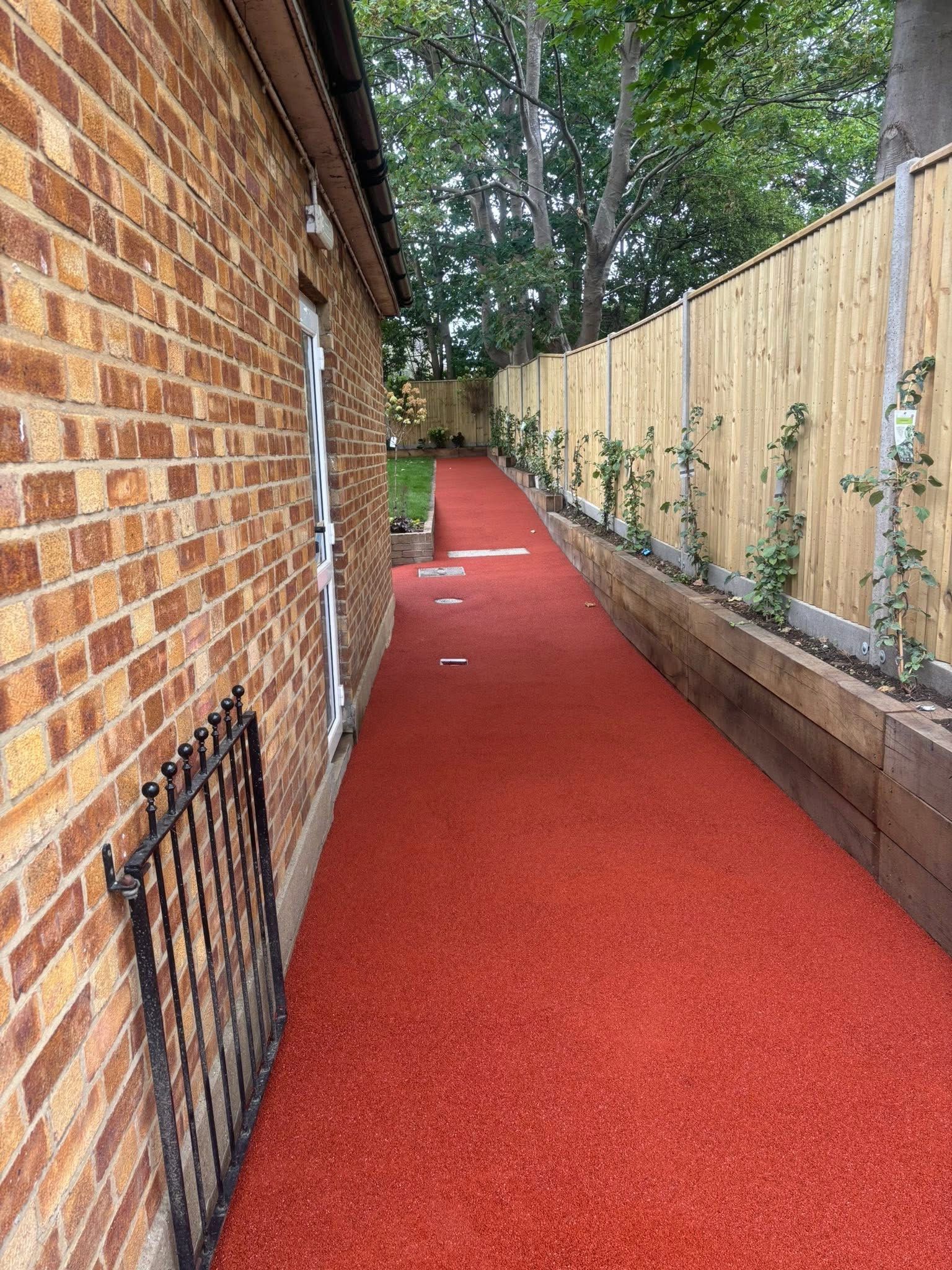 Rubber crumb safety surfacing installed in Essex by Andy Harragan & Sons