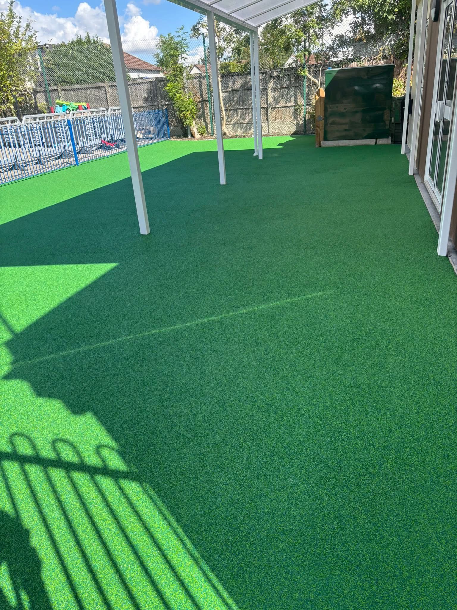 Rubber crumb safety surfacing installed in Essex by Andy Harragan & Sons
