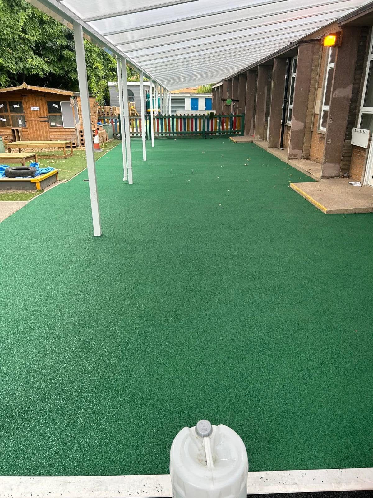 Rubber crumb safety surfacing installed in Essex by Andy Harragan & Sons